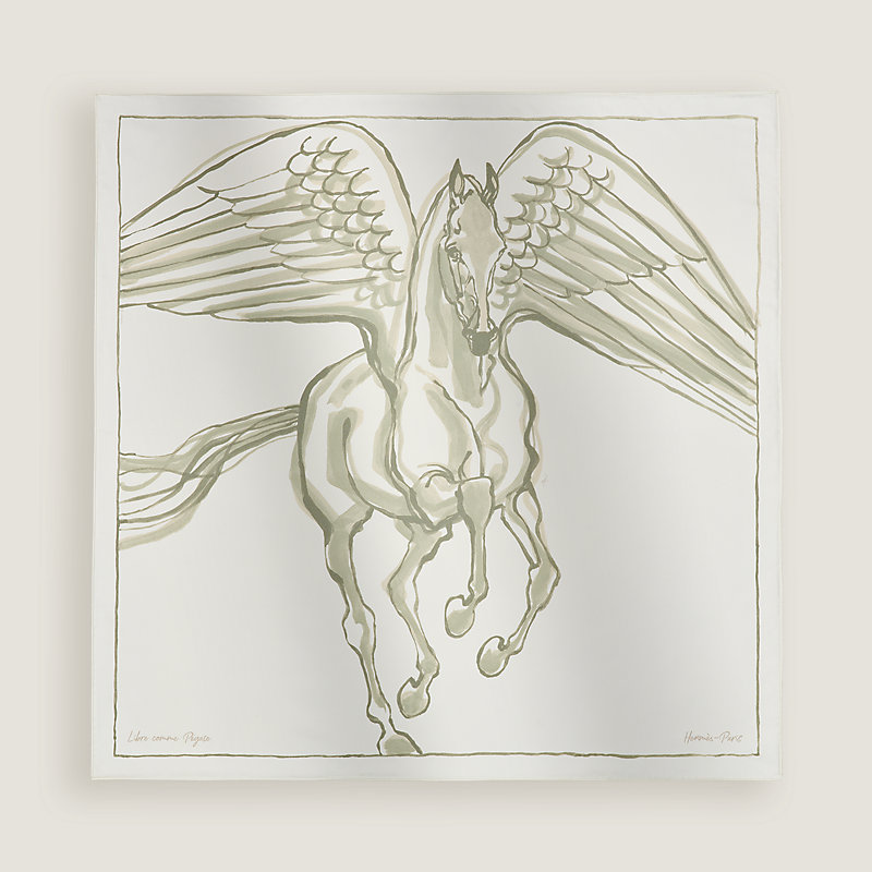 カレ 90 《ペガサスのように自由に》 - ホワイト | Hermès - エルメス